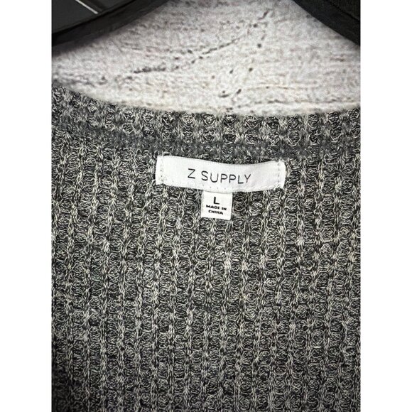 Z Supply Waffle Knit Thermal Twist Midi Dress Size L - Picture 2 of 3